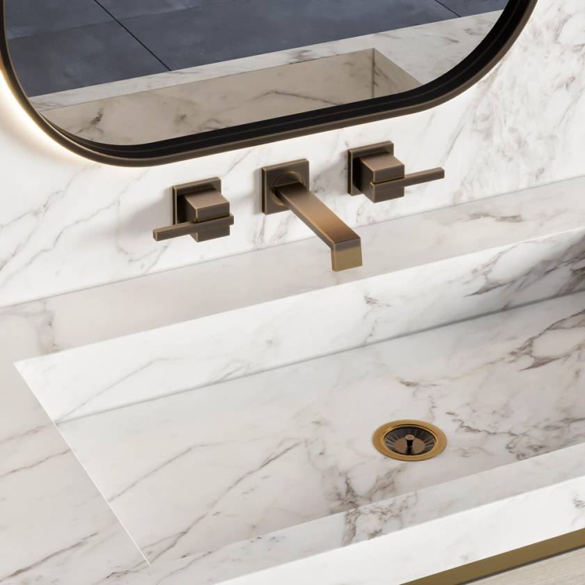 Lavabo in marmo su misura